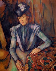 Mulher em azul (Madame Cézanne) 1900-02